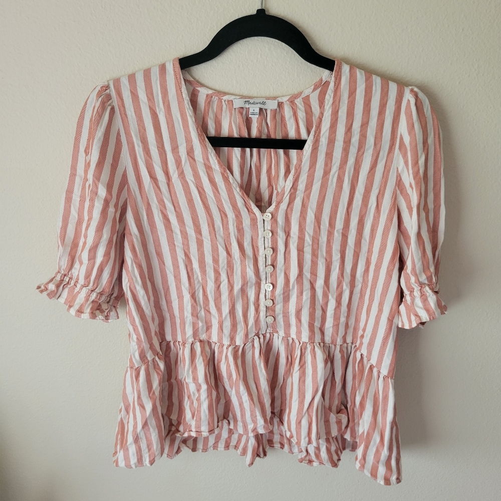 Madewell peplum top